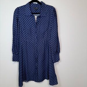 J. Crew Blue Polka Dot Women's Dress